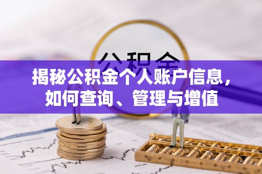 宁安揭秘公积金个人账户信息，如何查询、管理与增值