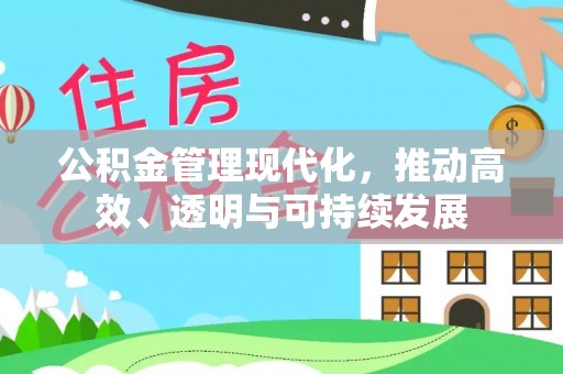 宁安公积金管理现代化，推动高效、透明与可持续发展
