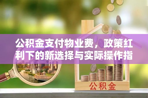 宁安公积金支付物业费，政策红利下的新选择与实际操作指南