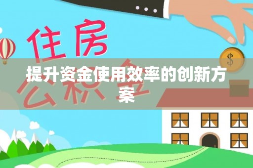宁安提升资金使用效率的创新方案
