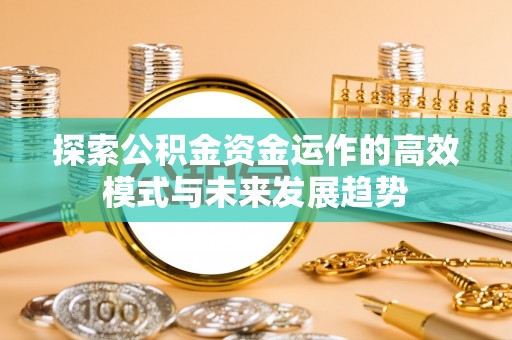 宁安探索公积金资金运作的高效模式与未来发展趋势