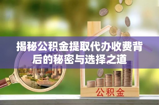 宁安揭秘公积金提取代办收费背后的秘密与选择之道
